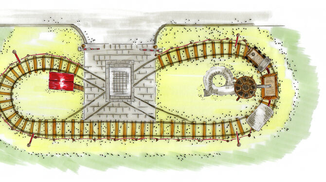 So sieht die aktuelle Planung für den Pfullinger Spielplatz Bahnhofsanger aus.