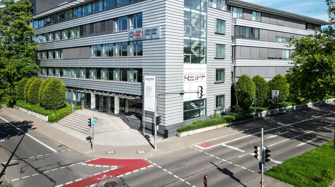 Handel Hauptverwaltung der Reiff-Gruppe an der Tübinger Straße in Reutlingen.
