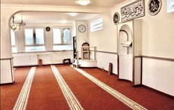 Blick ins Innere der Al-Ikhlas-Moschee in der Reutlinger St. Leonhardstraße.