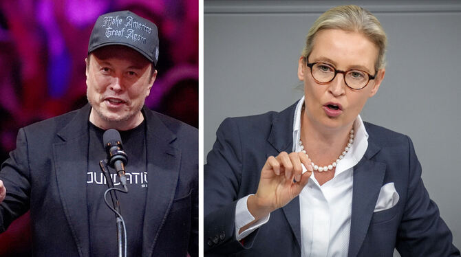 --- Tech-Milliardär Elon Musk und AfD-Chefin Alice Weidel treffen sich zum Live-Talk auf der Online-Plattform X.