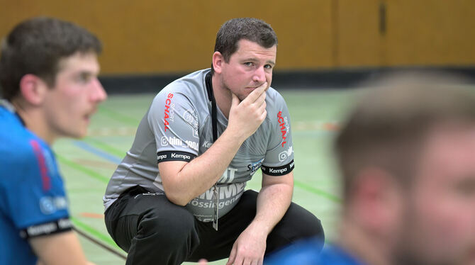 Mössingens Trainer Michael Tröster will sich mit seinem Team in der Verbandsliga weiter stabilisieren.  FOTO: BAUR