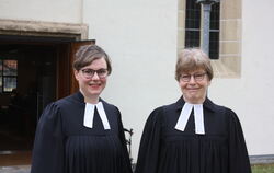 Cordula Modrack (links) und Susanne Edel feierten am Sonntag letztmals Gottesdienst in der Kirchentellinsfurter Martinskirche.