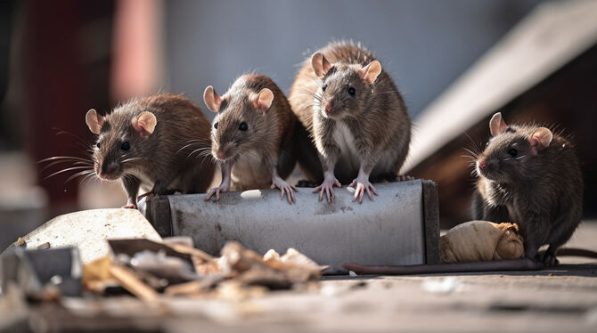 rats,pests,street rats,ai,animal,animals,brown,city,city life,city rats,digital,dirt,dirty,dumpster,garbage,generative,generativ Ratten sind immer auf der schnellen Suche nach Nahrung. Achtlos weggeworfene Essensreste sind ein willkommener Snack für sie.