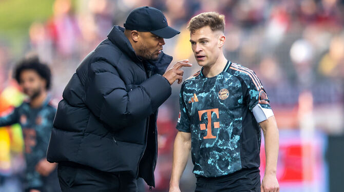 Vertrauensperson von Vincent Kompany (links): Joshua Kimmich. FOTO: GORA/DPA