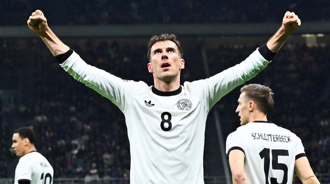 Wie in einem Traum: Der deutsche Siegtorschütze Leon Goretzka feiert gegen Italien ein traumhaftes Comeback nach einer 16-monati Wie in einem Traum: Der deutsche Siegtorschütze Leon Goretzka feiert gegen Italien ein traumhaftes Comeback nach einer 16-monati