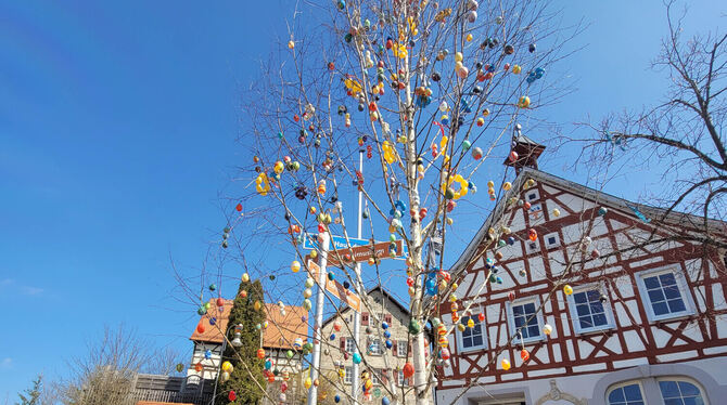 Der Osterbaum in Erpfingen.