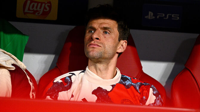 dpatopbilder, Champions League, K.o.-Runde, FCB, lby, bay Thomas Müllers Zeit beim FC Bayern München geht langsam zu Ende.