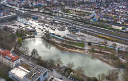 Links vom Anlagensee liegt der alte Tübinger Busbahnhof und der Europaplatz. Im Planungsausschuss wurden nun mögliche Varianten