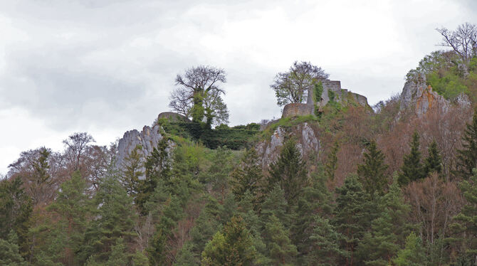 Die Felskulisse um Burg Hohengundelfingen ist teilweise einsturzgefährdet. Die nötigen Arbeiten sorgen für Diskussionen. FOTO: Die Felskulisse um Burg Hohengundelfingen ist teilweise einsturzgefährdet. Die nötigen Arbeiten sorgen für Diskussionen. FOTO: