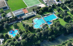Luftbild Freibad Tübingen 2024