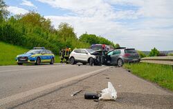 Bei dem Frontalzusammenstoß wurden insgesamt sieben Menschen verletzt. Vier Insassen im VW-Golf erlitten schwere Verletzungen. 