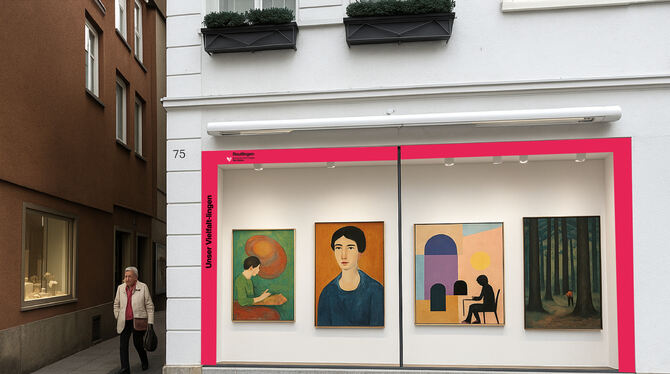 So könnte die Gestaltung der Schaufenster aussehen.  BILD: STADT