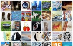 Das Plakat zum diesjährigen 12. Tga der offenen Ateliers in den Kusterdinger Teilorten zeigt die Vielfalt der beteiligten Hobby-