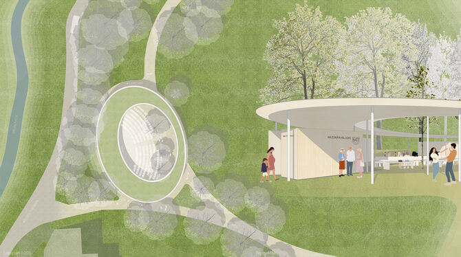 Pavillion So hat der erste Entwurf des Architekturbüros Selbmann für den neuen Uracher Musikpavillon ausgesehen.