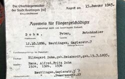 Zum Ausgleich für Schäden, die durch Bombardierungen entstanden waren, wandten sich Reutlinger – wie Fotograf Peter Dohm – an di