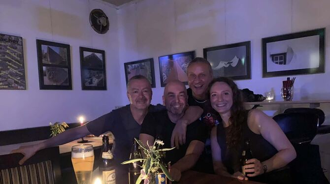 Das Rockquartett Huge kommt am Montag in den Pappelgarten.