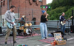 Herrliches Ambiente für Hanna Herrlich und Band auf dem Parkdeck 9 in Bad Urach.