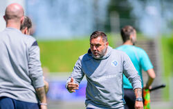 Trainer Volker Grimminger ist nicht zufrieden. 