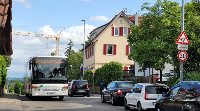 In der Mähringer Straße in Jettenburg gilt rund um die Kindertagesstätte (Bildmitte) bereits Tempo 30. Dies wird nun auf die gan