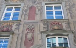 „Schönstes Bürgerhaus am Bodensee“: Stadtmuseum Cavazzen am Marktplatz der Lindauer Lindauer Altstadt auf der Insel.   