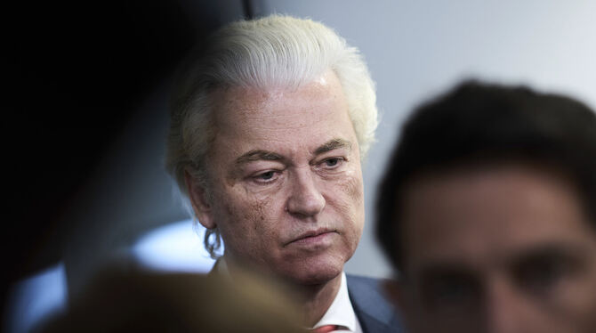 dpatopbilder, Niederlande, Internationale Abkommen, Den Haag, Niederländische Regierung, Geert Wilders, Regierung Der Rechtspopulist Geert Wilders hat im Streit um die Migrationspolitik den Rückzug seiner radikal-rechten Partei aus der Vier-P