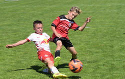 Eine Szene aus dem Spiel des SSV Reutlingen gegen den FC Red Bull Salzburg. 