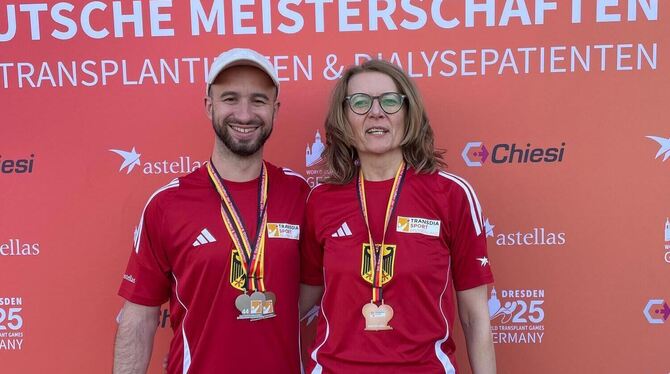Patrick Berger und Aleksandra Vohrer Patrick Berger und Aleksandra Vohrer haben sich jüngst bei den Internationalen Deutschen Meisterschaften der Transplantierten un