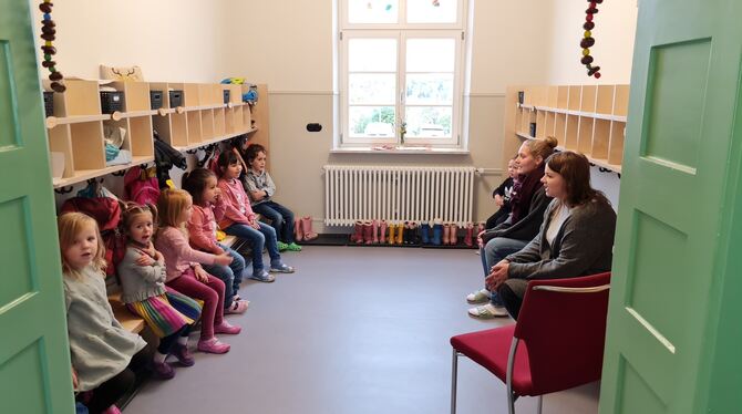 Sieben Kindergärten unterhält die Gemeinde St. Johann, einer davon ist der in der Alten Schule in Bleichstetten.