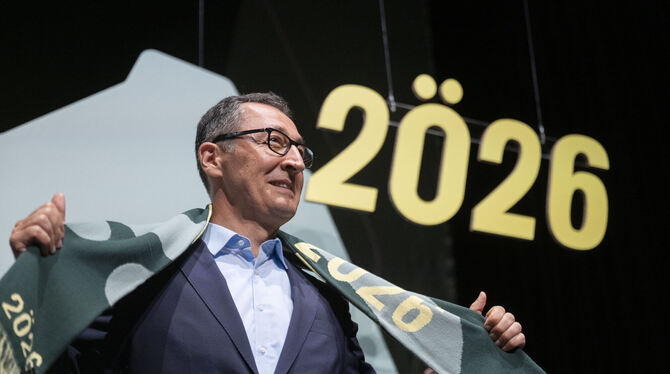 bwg, lsw, Grüne, Parteien, Politik, Personen Cem Özdemir (Bündnis 90/Die Grünen) bei seiner Nominierung zum Spitzenkandidat der Grünen in Baden-Württemberg. Mittlerweile dür