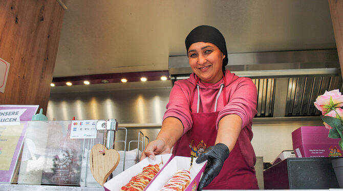 Hilly Billy-Sticks Zainab Shah hatte großen Erfolg mit ihren knusprigen Hilly Billy-Sticks.