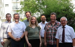 Die Verantwortlichen der Baugenossenschaft Pfullingen haben gut lachen: Manuel Baier (von links), Martin Grado, Bernd Schwab, Ka
