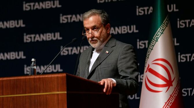 Nahostkonflikt - Irans Außenminister Araghtschi in Istanbul