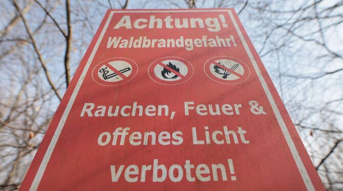 Wissenschaft,Klima,Wetter,Agrar,Umwelt,Schifffahrt,Natur,Böden Die Waldbrandgefahr ist in der Region hoch. Auch der sogenannte Grasland-Feuerindex hat die zweithöchste Warnstufe erreicht. Das