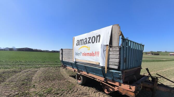 Amazon-niemals Eine Aussage, die keine Zweifel lässt: Auch wenn der Gemeinderat prinzipiell dem Amazon-Verteilzentrum zugestimmt hat und derzei