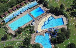 Das Freibad in Reutlingen.