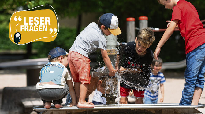 Wasser Marsch und viel Abkühlung sowie nasser Spaß auf den Reutlinger Spielplätzen. Mit wochenlanger Verspätung hat die Stadtver