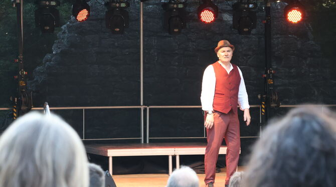 Kultur auf der Burgruine Hohenstein Eckart Grauer lässt »Leibssle« sprechen