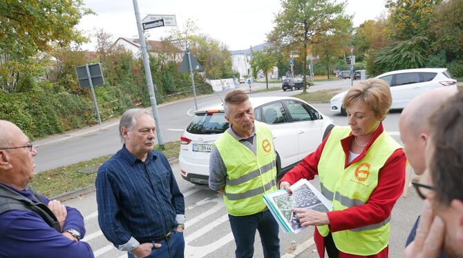 Radwege-Taskforce Verbotswidrig zugeparkte Straßensäume und zu dicker Verkehr: Mitglieder der Bürgerinitiative L(i)ebenswertes Storlach wünschen s