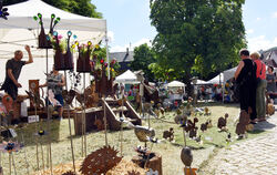 Innovatives und Schönes präsentierten die Künstler und Kunsthandwerker auf dem Eninger Kunst- und Kreativmarkt.