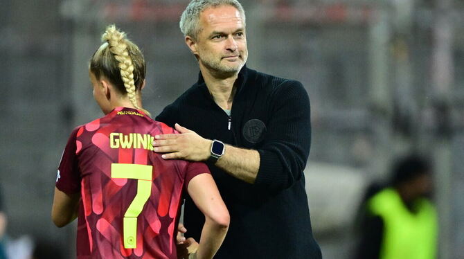 Bundestrainer Christian Wück sieht seine Frauen um Kapitänin Giulia Gwinn in einer guten Verfassung für die bevorstehenden Aufga Bundestrainer Christian Wück sieht seine Frauen um Kapitänin Giulia Gwinn in einer guten Verfassung für die bevorstehenden Aufga