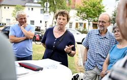 Rege Diskussionen gab’s  beim GEA-Termin im Storlach. Gelobt werden die gute Infrastruktur  und das Naherholungsgrün im Quartier