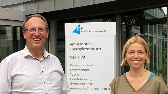 Das neue Führungsduo in Bad Sebastiansweiler: die Geschäftsführer Clemens Miola und Mirjam Weisserth. FOTO: FÖRDER Das neue Führungsduo in Bad Sebastiansweiler: die Geschäftsführer Clemens Miola und Mirjam Weisserth. FOTO: FÖRDER