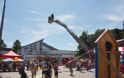 Gleich mehrere Aktionen hatte die Feuerwehr beim Kinder-, Jugend- und Familienaktionstag in Unterhausen im Angebot.