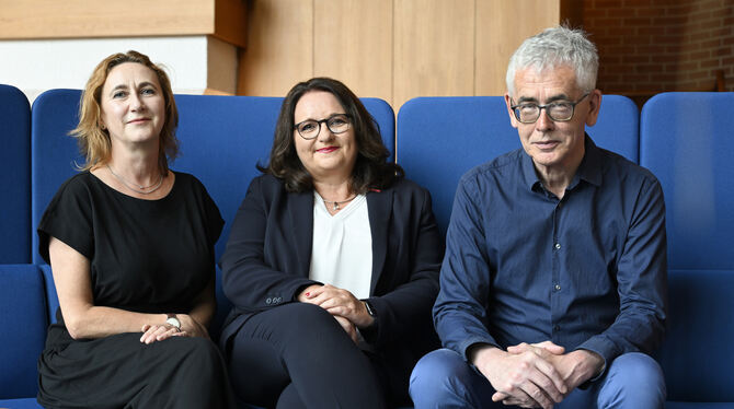 Handwerk Berichteten dem GEA über die Lage des regionalen Handwerks (von links): Pressesprecherin Sonja Madeja, Hauptgeschäftsführerin Ch