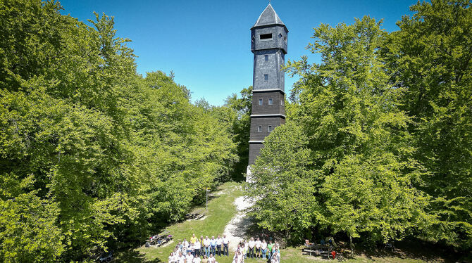 Nach ihrem Zusammenschluss vor 50 Jahren haben sich Böhringen, Zainingen und Donnstetten nach dem Römersteinturm benannt.