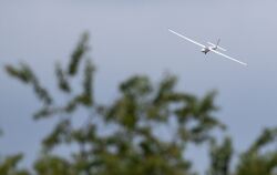 Ein Segelflugzeug im Anflug. (Symbolbild)