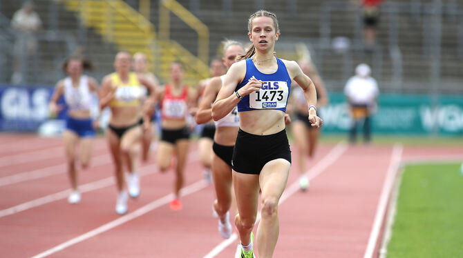 Leichtathletik, Tübingen, Adia Budde, 1.500 Meter Will bei der U23-EM in Norwegen über 3.000 Meter Hindernis vorne angreifen: Adia Budde.