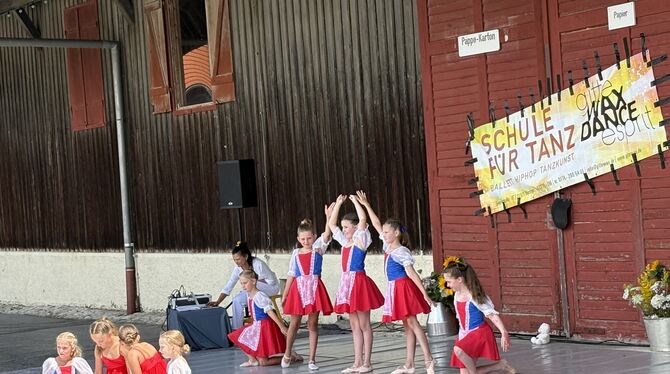 Tanz Bunte Tänze wurden beim Sommertanzfest der Schule für Tanz Gitte Wax im Albgut geboten.