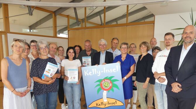 Sie alle machen in Wannweil gemeinsame Sache um Kindern mit der »Kelly-Insel« eine Anlaufstelle und Schutzraum bei kleinen und g