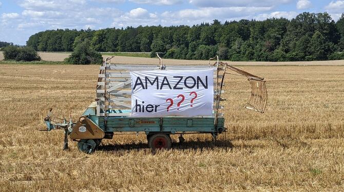 Mit einem Banner sollte die Diskussion im Sommer 2024 angeregt werden, es wurde von Hengens Ortsvorsteher Gerhard Stooß und Bürg